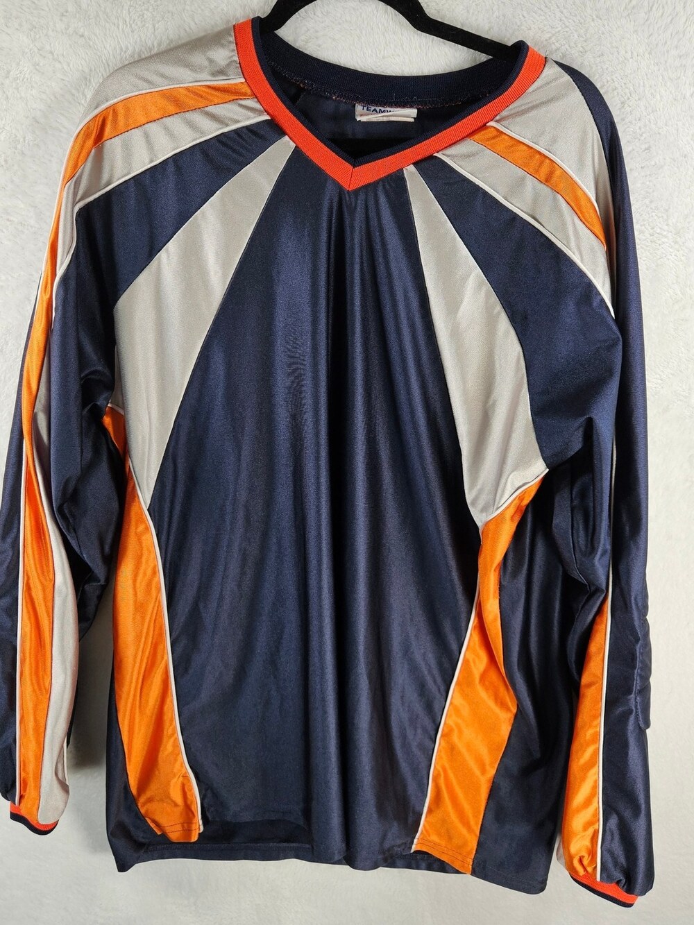 Teamwork Athletic Long Sleeve Soccer Goalkeeper Jersey Navy Size XL